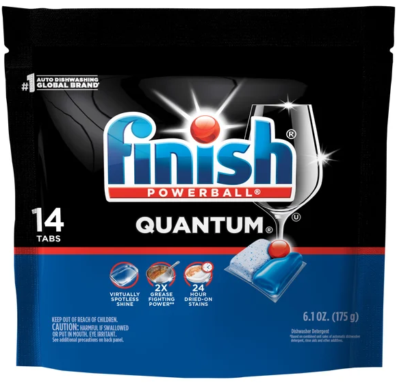FINISH Powerball Quantum Automatic Dishwasher Detergent Tabs - 14 ct