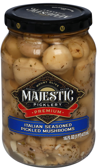 Mt. Olive Majestic Picklery Italian Seasoned Pickled Mushrooms