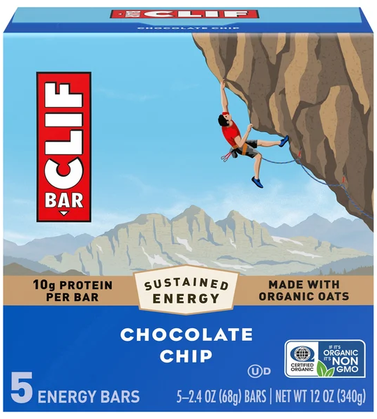 CLIF Chocolate Chip Protein Energy Bars - 5 ct
