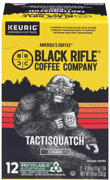 Black Rifle Tactisquatch Dark Roast Coffee Single Serve Cups