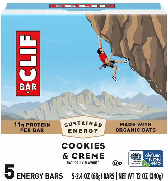 CLIF Cookies & Creme Protein Energy Bars - 5 ct