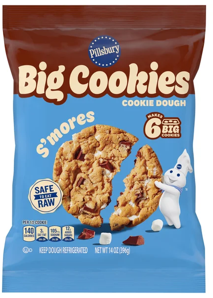 Pillsbury Big Cookies S'mores Cookie Dough - 6 ct