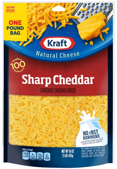 Kraft Shredded Sharp Cheddar Cheese