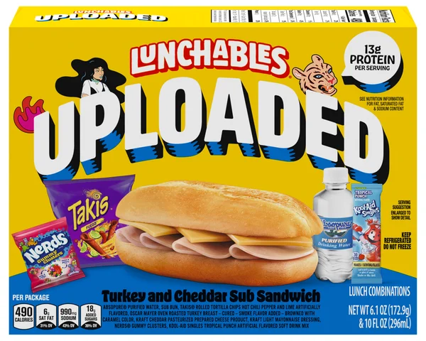 Lunchables Uploaded Turkey & Cheddar Sub Sandwich Lunch Combinations