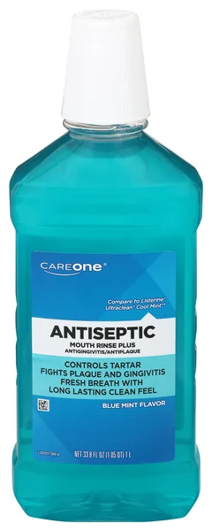 CareOne Antiseptic Blue Mint Flavor Mouth Rinse Plus