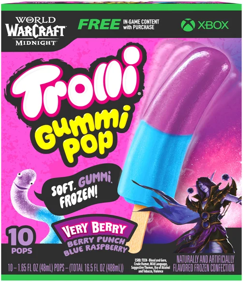 Trolli Very Berry Gummi Pops - 10 ct Frozen