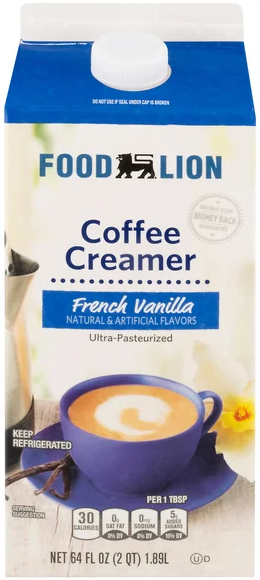 Food Lion French Vanilla Flavored Coffee Creamer