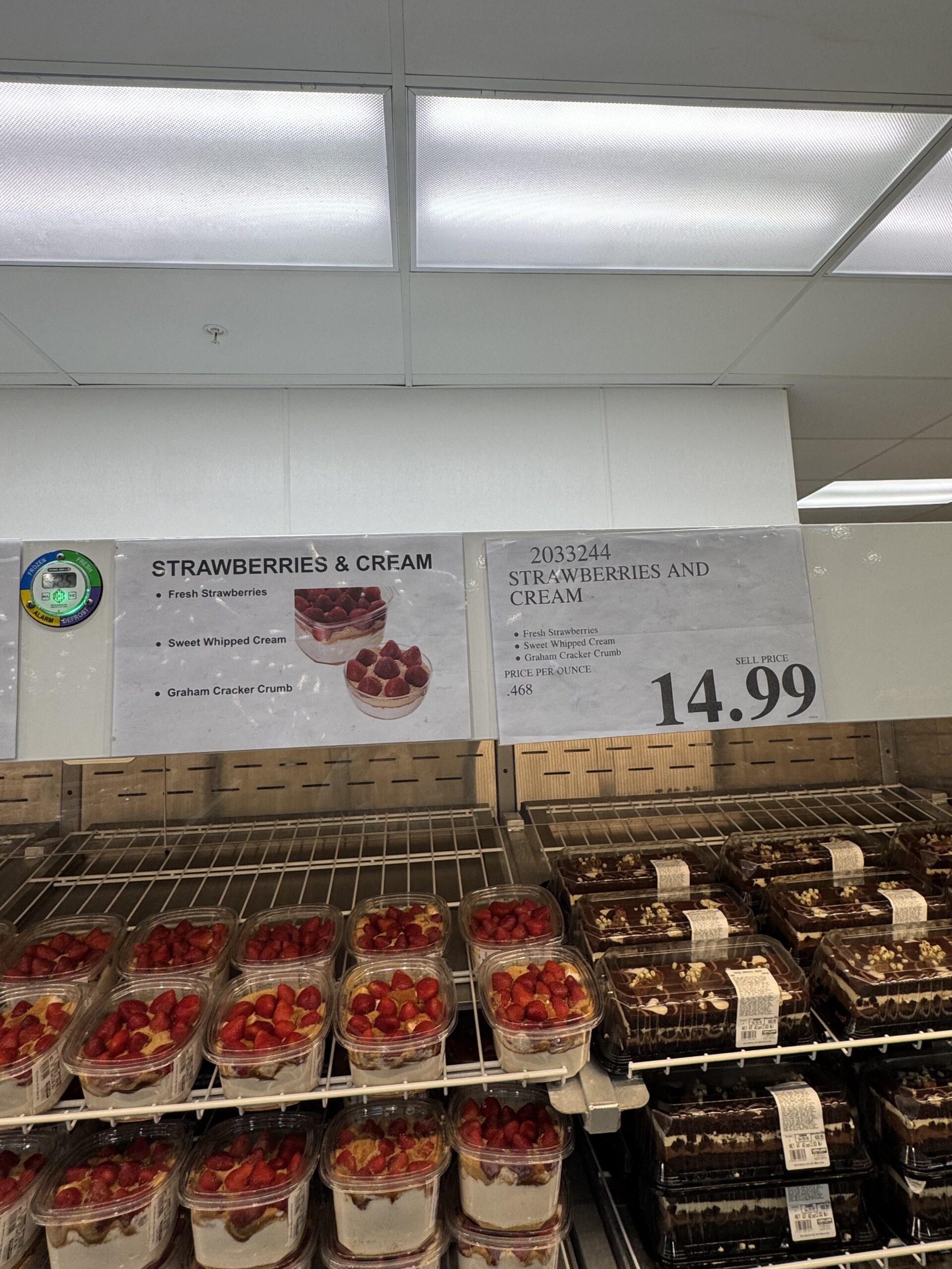 Strawberries & Cream - price tag