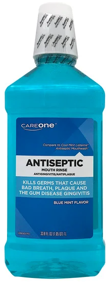 CareOne Antiseptic Blue Mint Mouth Rinse