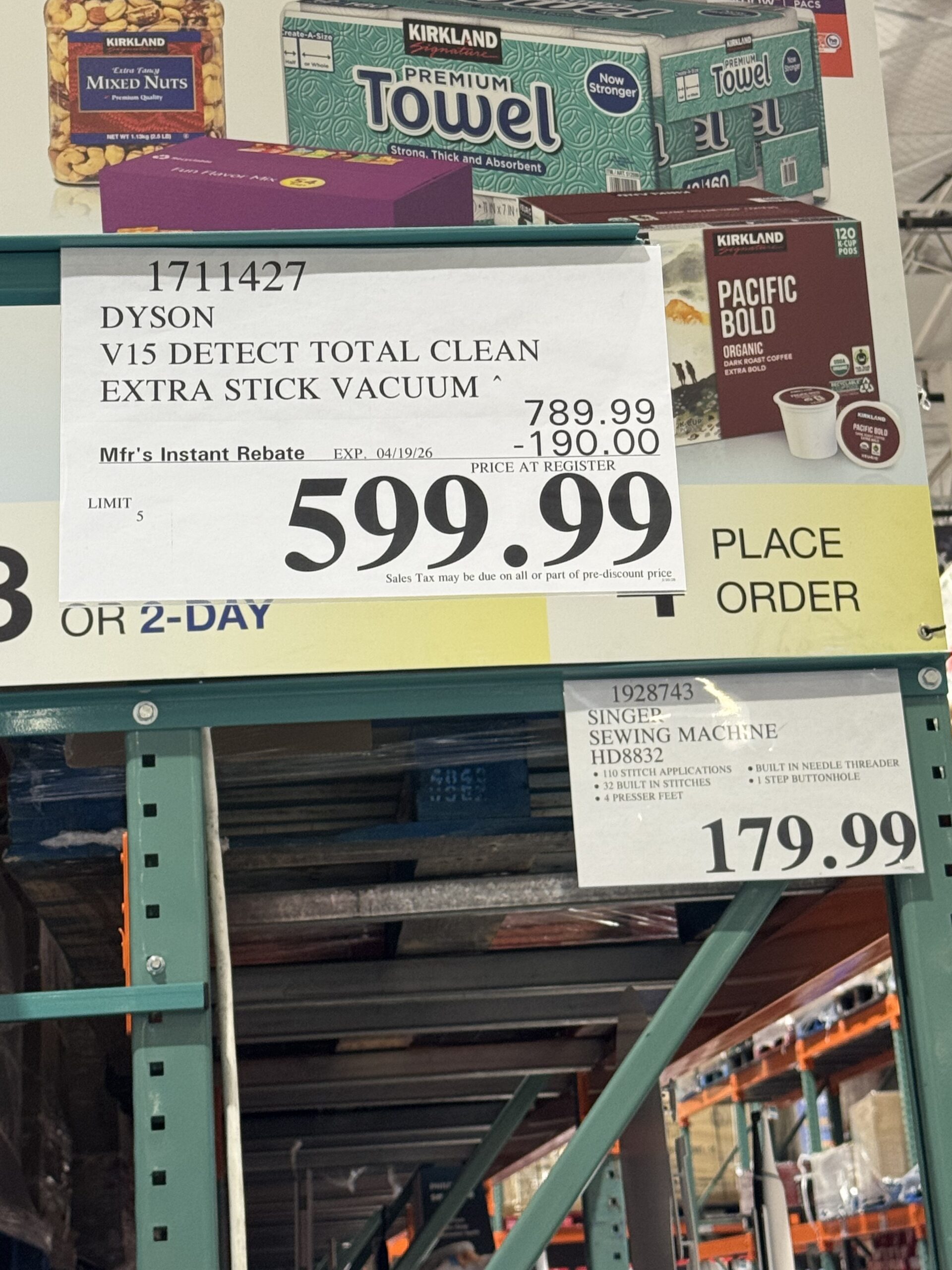 Dyson v15 detect total clean extra - price tag