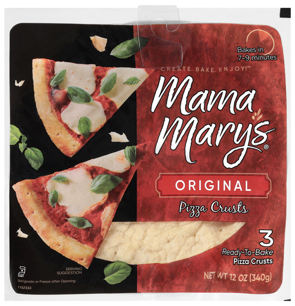 Mama Mary's Original Pizza Crusts - 3 ct