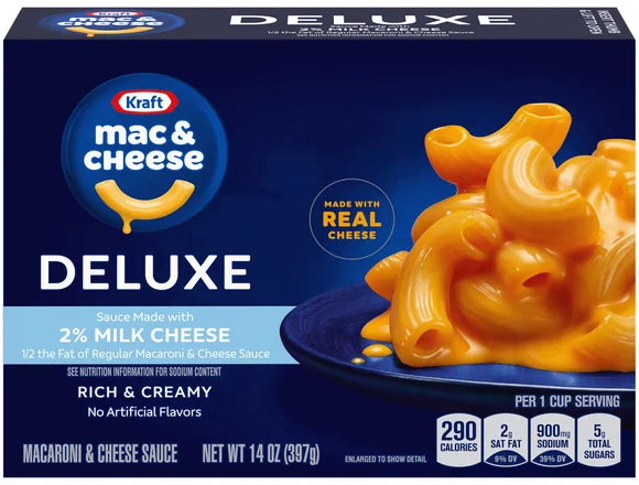 Kraft Deluxe 2% Milk Cheese Mac & Cheese Dinner