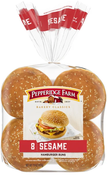 Pepperidge Farm Sesame Seed Hamburger Buns - 8 ct