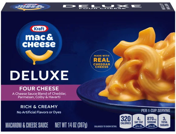 Kraft Deluxe Four Cheese Mac & Cheese Dinner