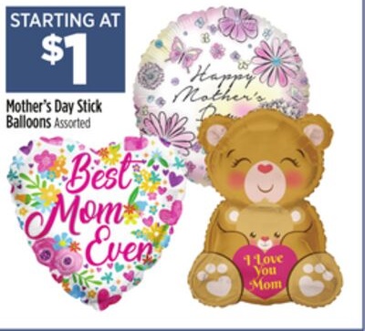 Mother's Day Stick Balloons