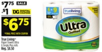 True Living® Paper Towels Ultra