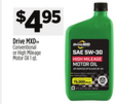 Drive MXD™ Conventional or High Mileage Motor Oil