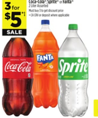 Coca-Cola®, Sprite® or Fanta®