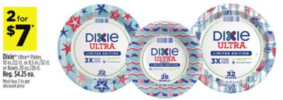 Dixie® Ultra® Plates 10 in./22 ct. or 8.5 in./32 ct. or Bowls 20 oz./28 ct.