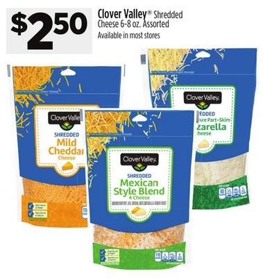 Clover Valley® Shredded Cheese