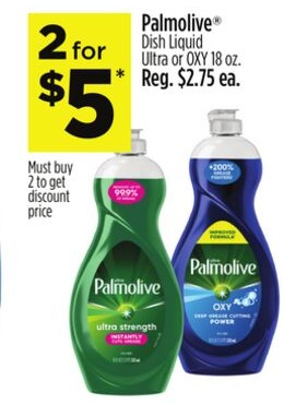 Palmolive® Dish Liquid Ultra or OXY
