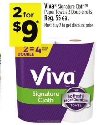 Viva® Signature Cloth™ Paper Towels 2 Double rolls
