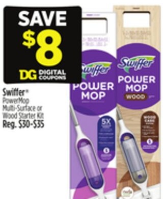 Swiffer® PowerMop Multi-Surface or Wood Starter Kit
