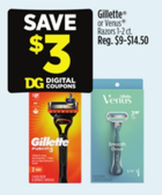 Gillette® or Venus® Razors