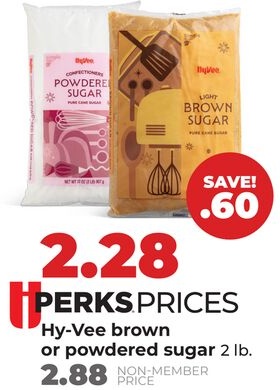 Hy-Vee brown or powdered sugar