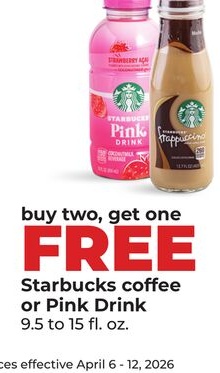 Starbucks coffee or Pink Drink
