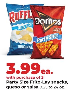Party Size Frito-Lay snacks, queso or salsa