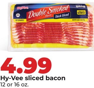 Hy-Vee sliced bacon