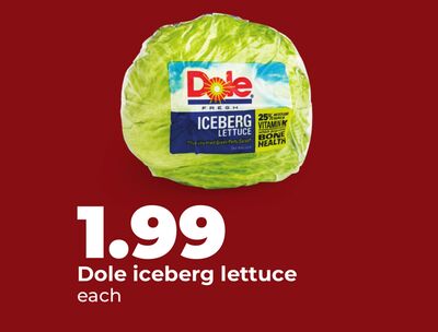 Dole iceberg lettuce