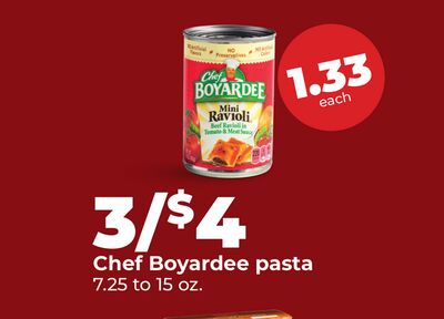 Chef Boyardee pasta