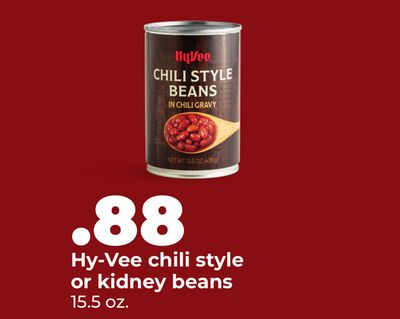 Hy-Vee chili style or kidney beans