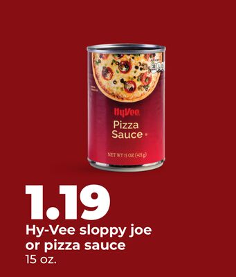 Hy-Vee sloppy joe or pizza sauce