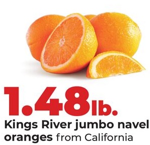 Kings River jumbo navel oranges