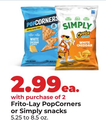 Frito-Lay PopCorners or Simply snacks
