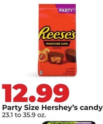 Party Size Hershey's candy