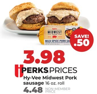 Hy-Vee Midwest Pork sausage