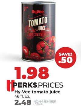 Hy-Vee tomato juice