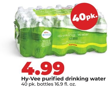 Hy-Vee purified drinking water
