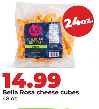 Bella Rosa cheese cubes