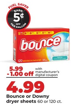 Bounce or Downy dryer sheets