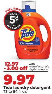 Tide laundry detergent