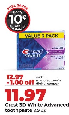 Crest 3D White Advanced toothpaste
