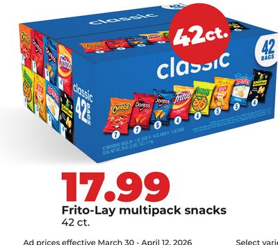 Frito-Lay multipack snacks