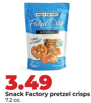 Snack Factory pretzel crisps