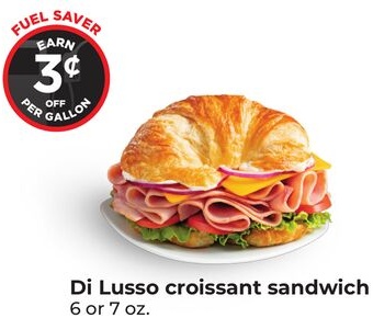 Di Lusso croissant sandwich