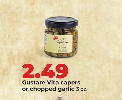 Gustare Vita capers or chopped garlic